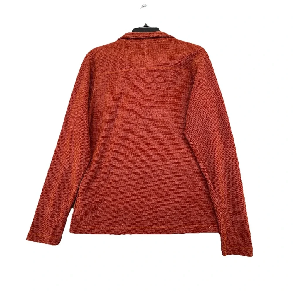 The North Face Pullover Men S Red 1/4 Zip Fleece Outdoors Embroidered‎ Dome